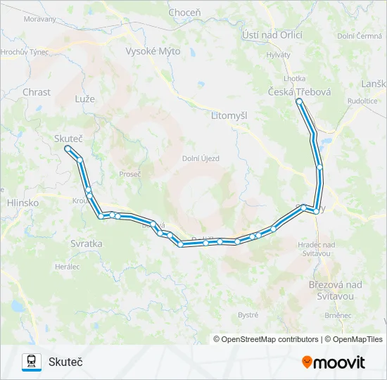 Поезд OS 15306: карта маршрута