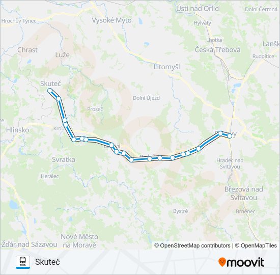 Os 15312 Route: Schedules, Stops & Maps - Skuteč (updated)