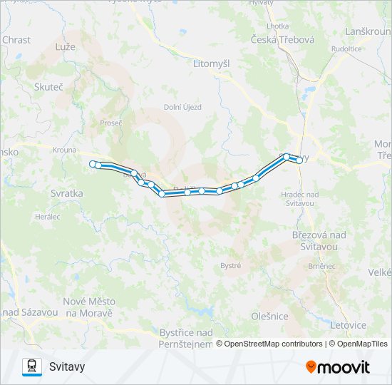 Поезд OS 15337: карта маршрута