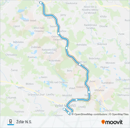 OS 24904 Train Line Map