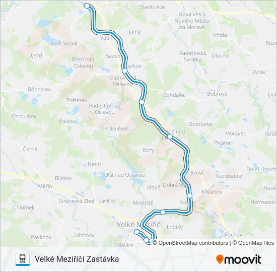 OS 24905 Train Line Map