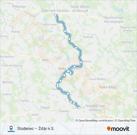Поезд OS 24912: карта маршрута