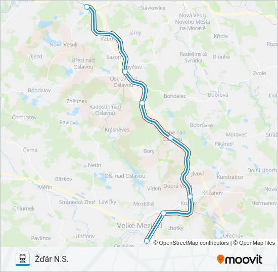 OS 24920 Train Line Map
