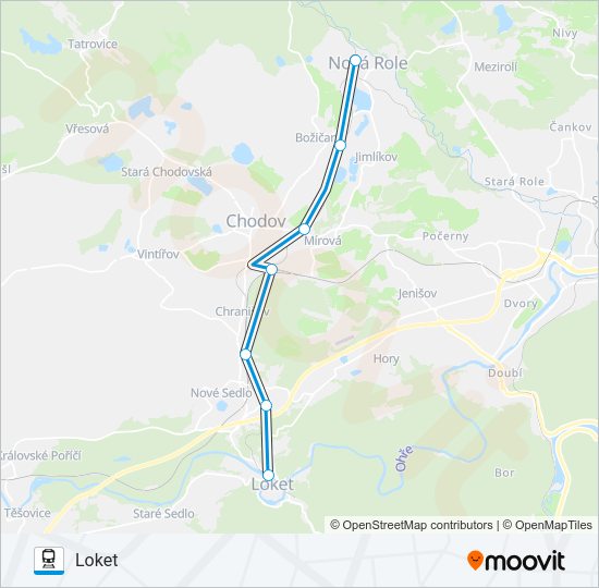 Поезд OS 27112: карта маршрута