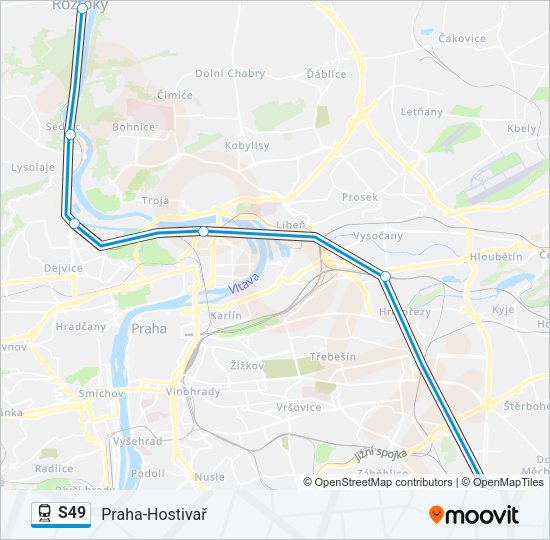 S49 Train Line Map