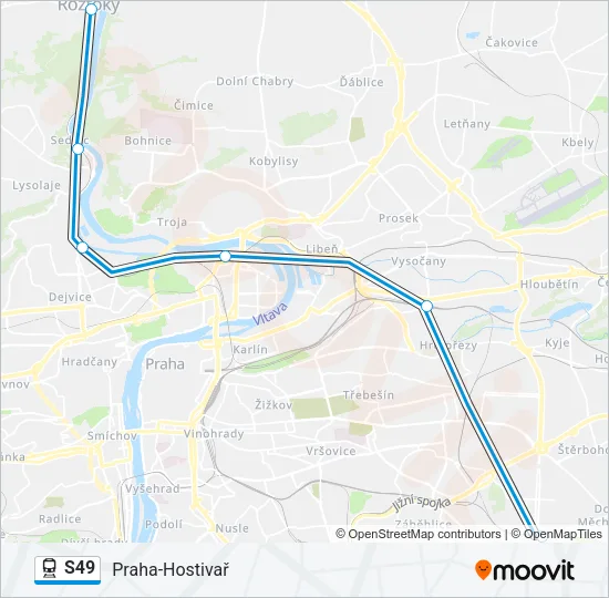 S49 Train Line Map
