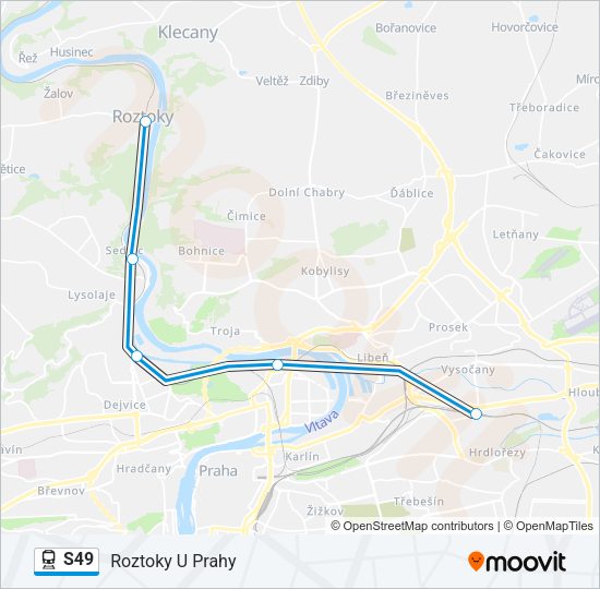 S49 Train Line Map
