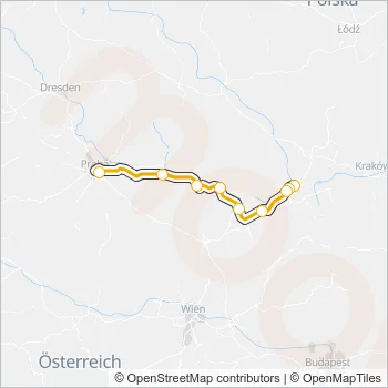RJ 1024 Train Line Map