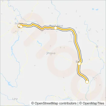 RJ 1045 Train Line Map