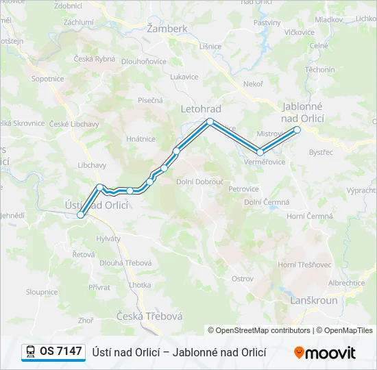 OS 7147 Train Line Map