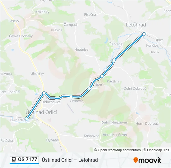OS 7177 Train Line Map