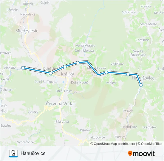 OS 20503 Train Line Map