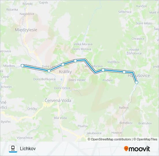 OS 20504 Train Line Map