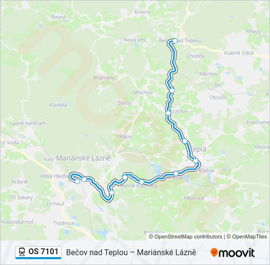 OS 7101 Train Line Map