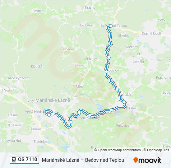 OS 7110 Train Line Map