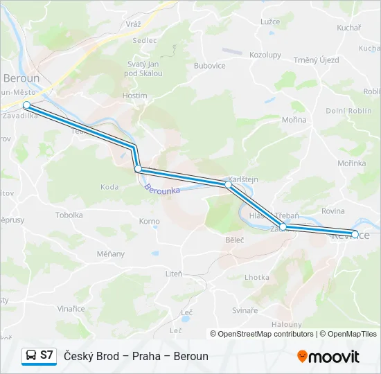 S7 Bus Line Map