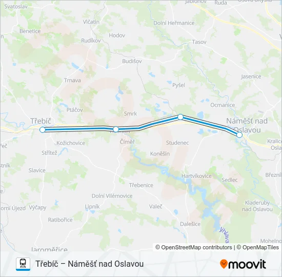 Поезд OS 122839: карта маршрута