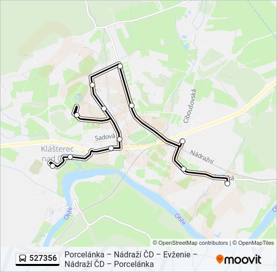 Автобус 527356: карта маршрута