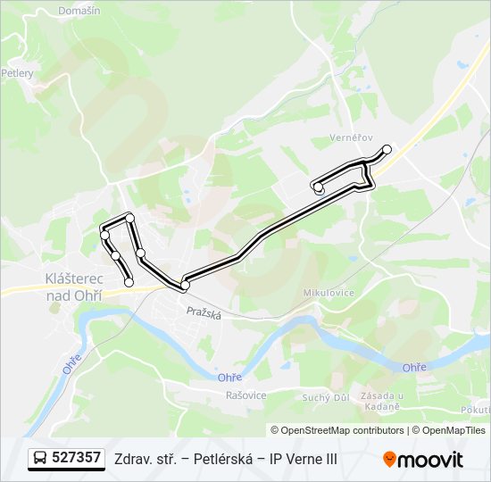 Автобус 527357: карта маршрута