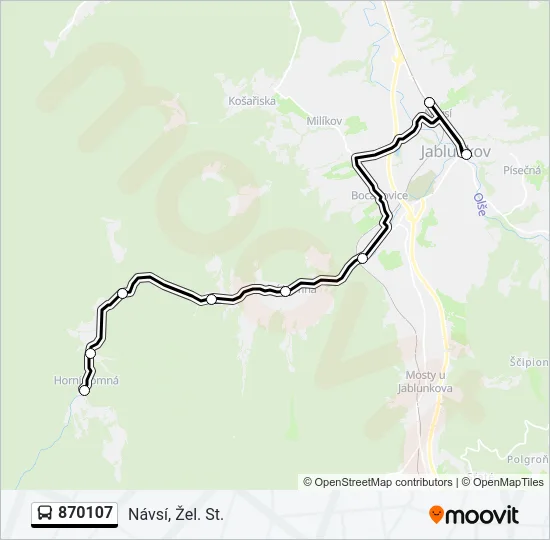 870107 Bus Line Map