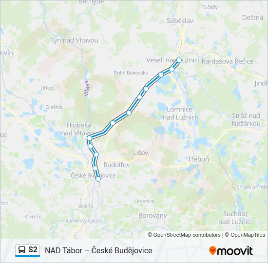 S2 Bus Line Map