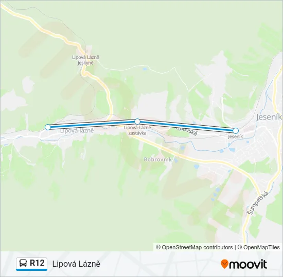 R12 Bus Line Map
