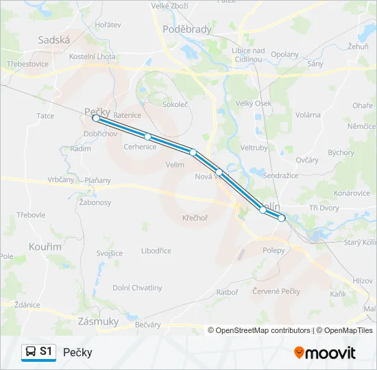 S1 Bus Line Map