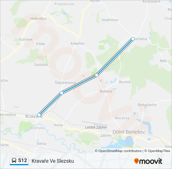 S12 Bus Line Map