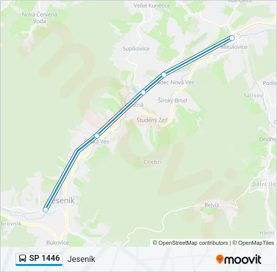 SP 1446 Bus Line Map