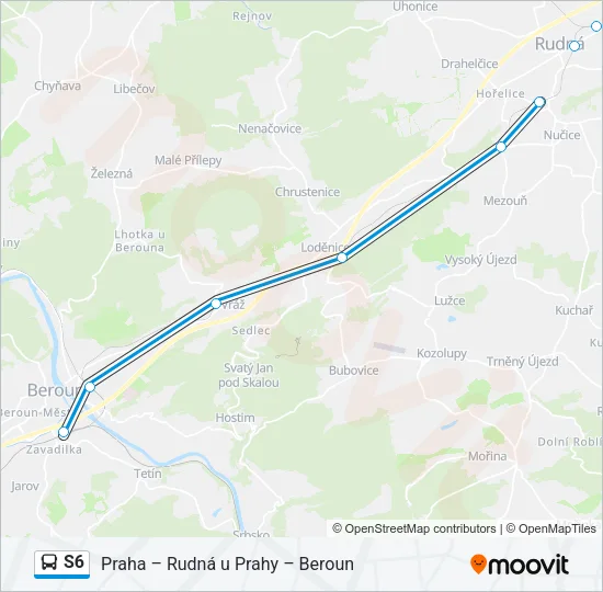S6 Bus Line Map