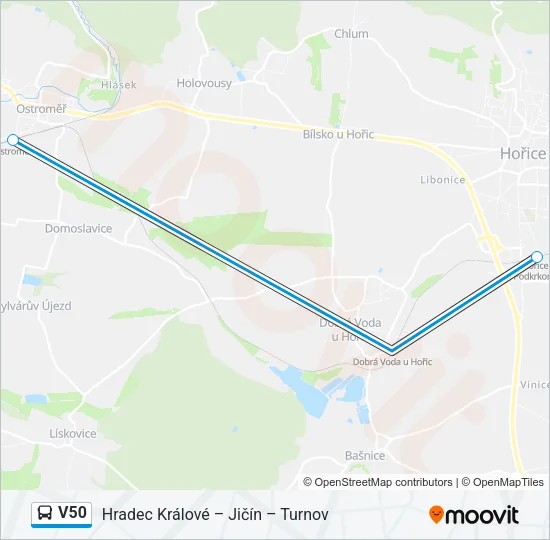 V50 Bus Line Map