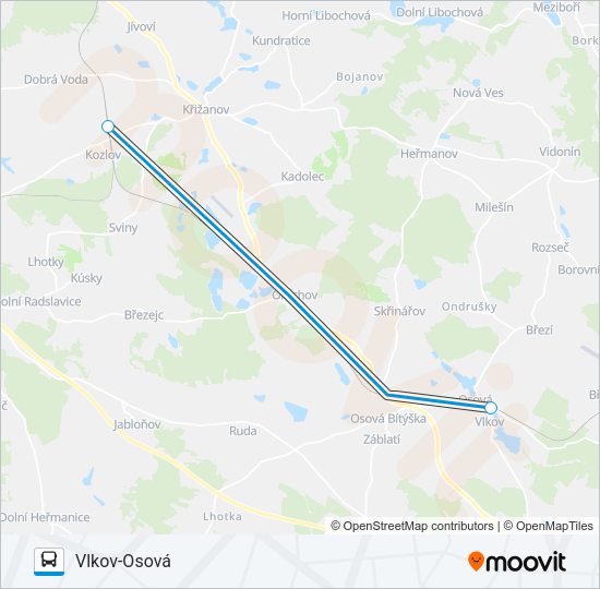Автобус OS 104927: карта маршрута