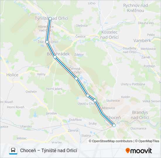 Автобус OS 320211: карта маршрута