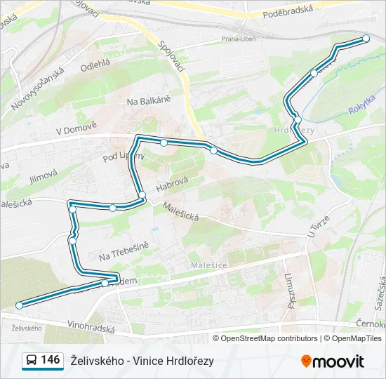146 Bus Line Map