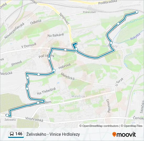 146 Bus Line Map