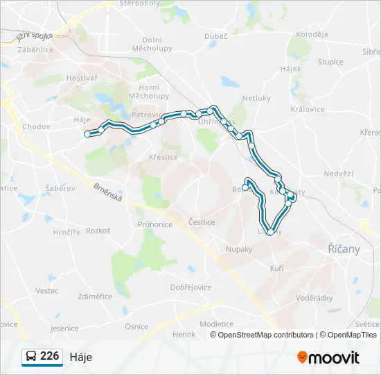 226 Bus Line Map