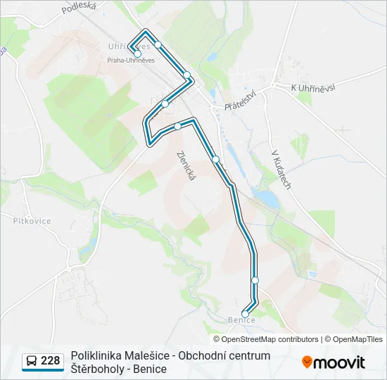 228 Bus Line Map