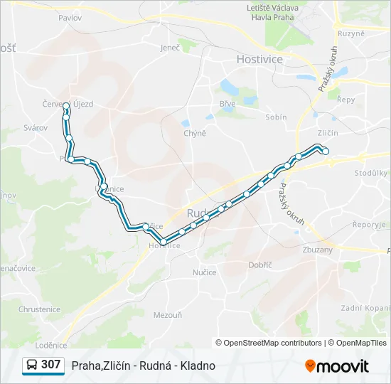 307 Bus Line Map