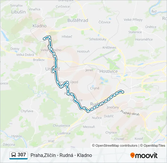 307 Bus Line Map