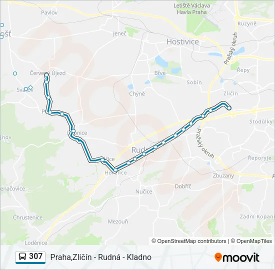 307 Bus Line Map