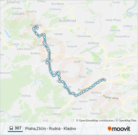 307 Bus Line Map
