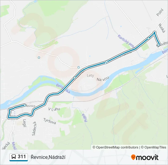 311 Bus Line Map