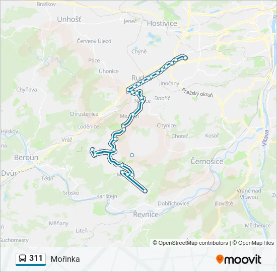311 Bus Line Map