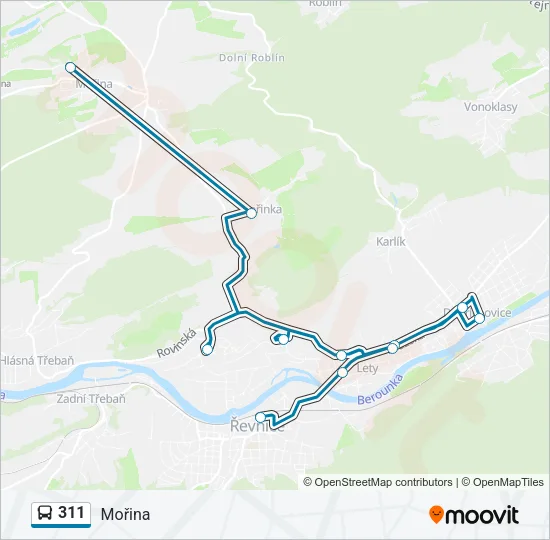 311 Bus Line Map