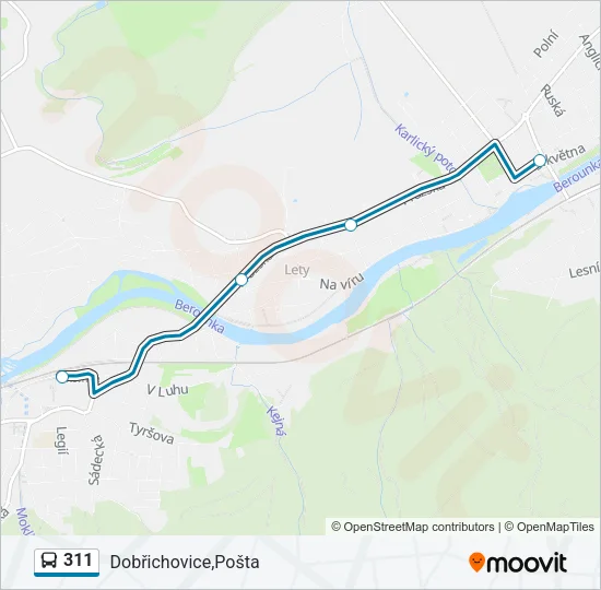 311 Bus Line Map