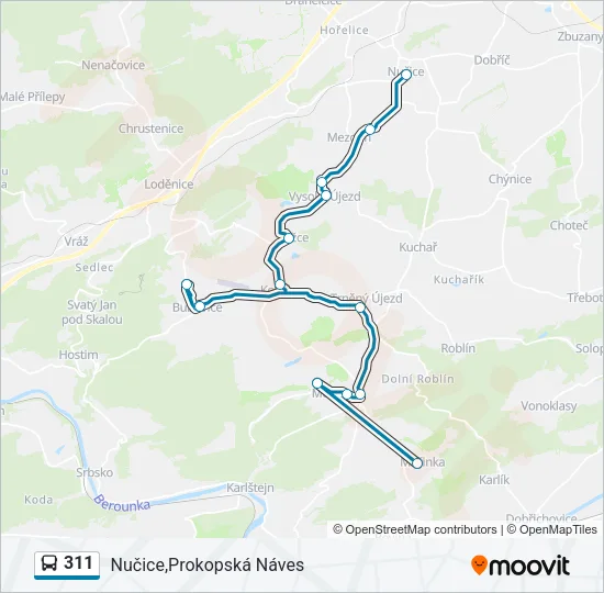 311 Bus Line Map