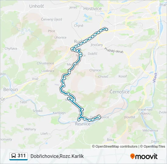 311 Bus Line Map