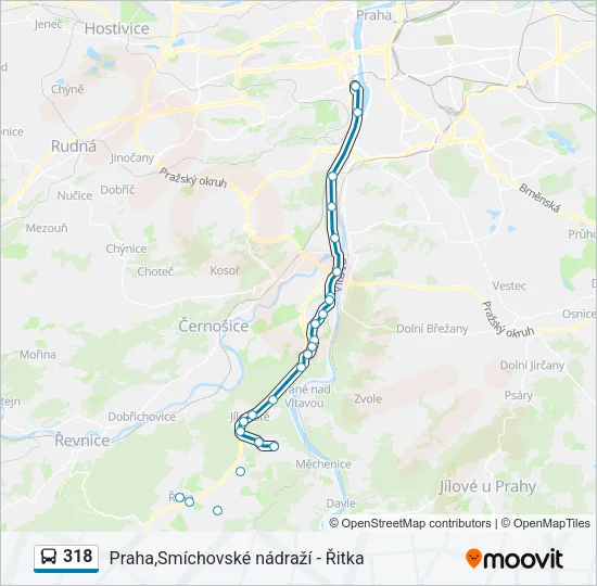318 Bus Line Map