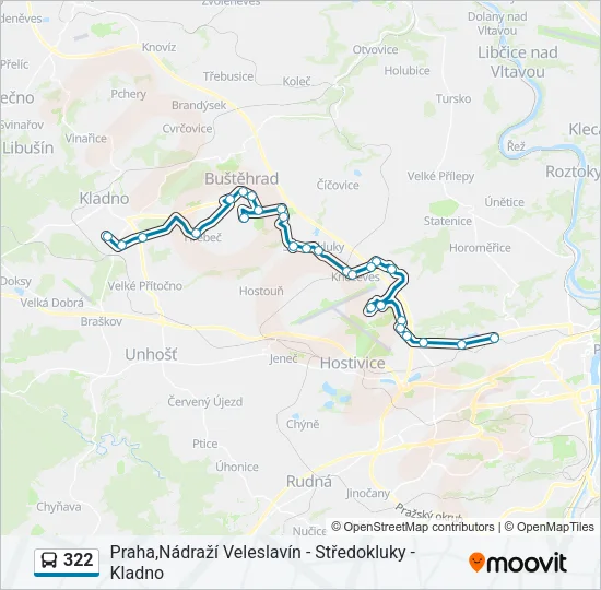 322 Bus Line Map
