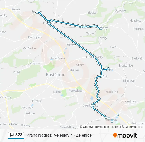 Автобус 323: карта маршрута